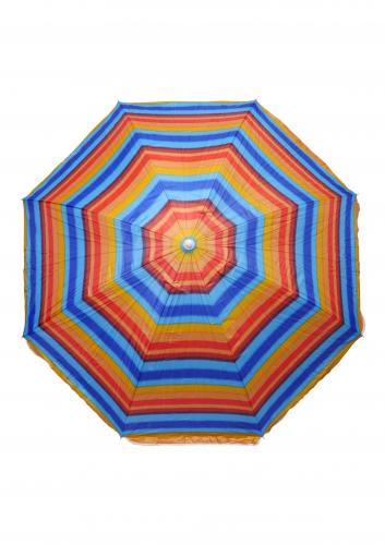 Зонт пляжный фольгированный (240см) 6 расцветок 12шт/упак ZHU-240 (расцветка 2) - фото 8